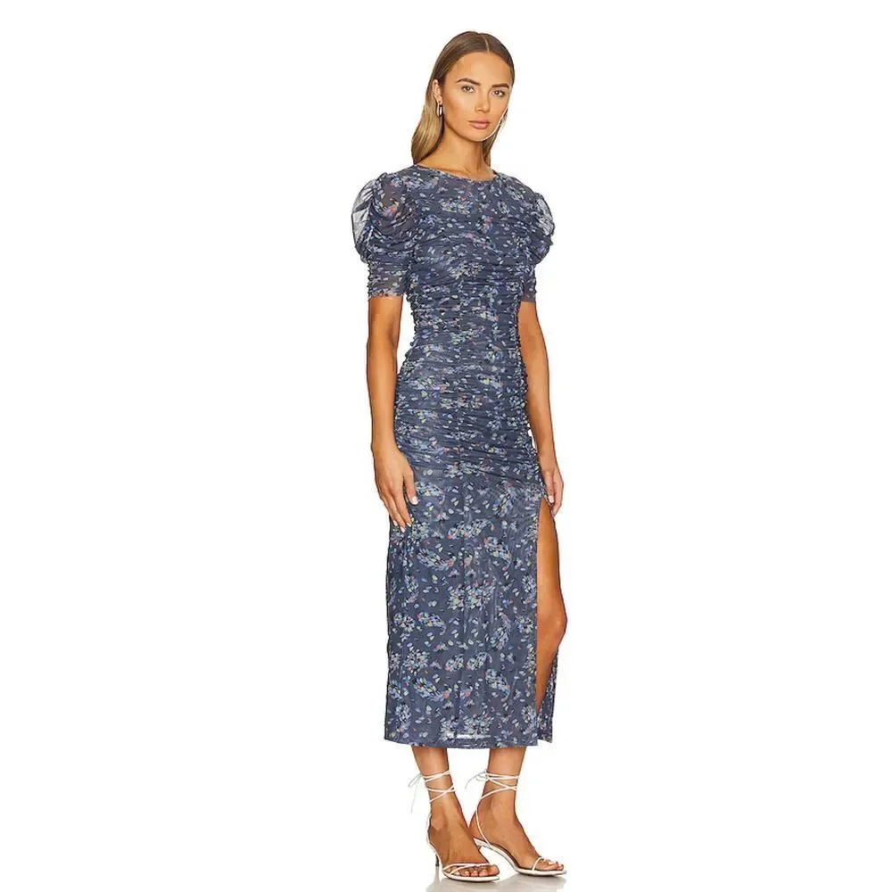 Free People Briella Midi blue size size xs